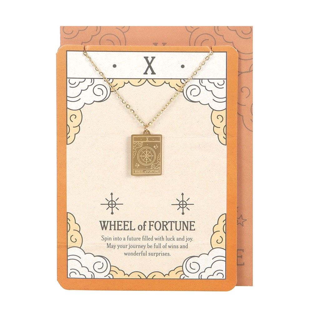 Something Different - The Wheel of Fortune Vintage Tarot Kaart met ketting - Multicolours